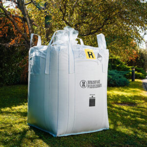 BBT5NL - BIG BAG Tubular 090X090X120 Skirt Flat Bottom Kg 1000 13H3/Y Liner Labels R + ADR9 - PEZZI IMBALLO N° 50 PEZZI