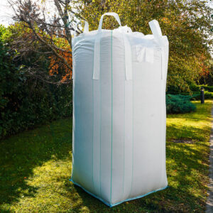 BBTOEE - BIG BAG Tubolare cm 95 X cm 95 X cm 200 con coperchio a caramella e valvola di scarico cm 35 X cm 50 con portata 1.500 Kg - PEZZI IMBALLO N° 100